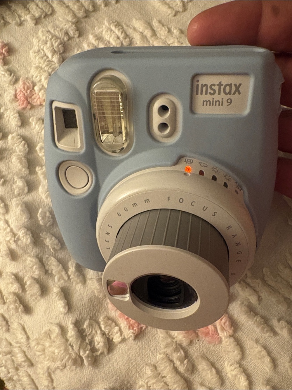 Fujifilm Instax Mini 9 Instant Camera - Light Blue and Silver Accents